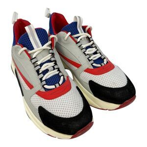 Dior B22 Sneakers Red Grey Blue Size EU39 US7 Heel Tab Broken (See Photos)